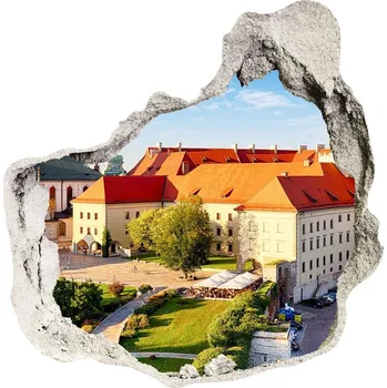 Fototapeta Fototapeta díra na zeď 3D Krakov Polsko
