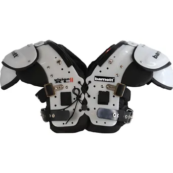 Chránič těla BARNETT VISION II lehká ramenní vycpávka pro americký fotbal, černá XS BÍLÁ|ČERNÁ