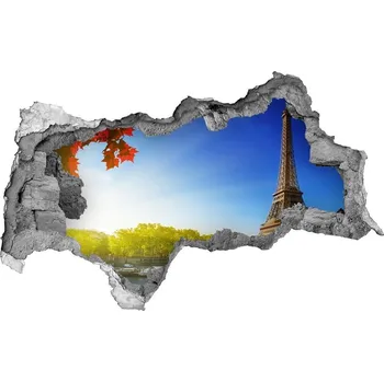 Fototapeta Fototapeta díra na zeď 3D Eiffelova věž Paříž