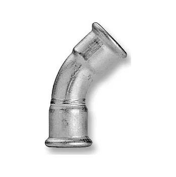 Vodovodní potrubí Koleno 45° SteelPres 15 mm