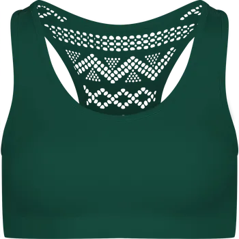 Podprsenka Dámská sportovní podprsenka NORDBLANC STABILITY NBSFL8034 TMAVĚ ZELENÁ 36