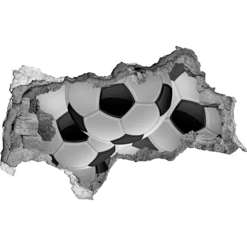 Fototapeta Fototapeta díra na zeď 3D Fotbal