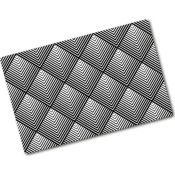 Kuchyňské prkénko Kuchyňská deska velká skleněná Geometrické pozadí