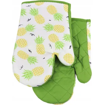 Chňapka KUCHYŇSKÉ RUKAVICE ZELENÉ S MAGNETEM, SADA 2 ks