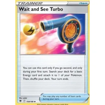 Volný čas Pokémon ASR 158/189 Wait and See Turbo - Astral Radiance Stav: Near Mint, Verze: NORMAL