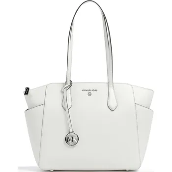 Michael Kors kožená kabelka Marylin přes rameno bílá