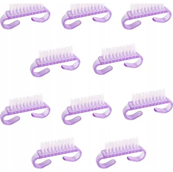 10 KUSŮ Kartáček na nehty pro odstranění prachu při manikúře, malý, fialový