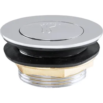 sítko a zátka do dřezu Gamma Gamma, odtoková zátka typ ClickClack pro sprchovou vaničku, průměr 50mm, chromová, GMA-WBM