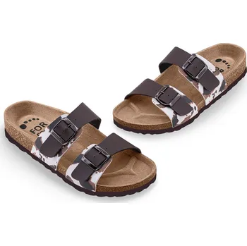 Dámská zdravotní obuv Obuv zdravotní FORcare 203067 hnědá potisk kráva Velikost: 41