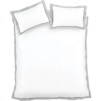 Povlečení Bílé bavlněné povlečení na dvoulůžko 200x200 cm Mayfair – Bianca ID_1744200