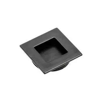 Nábytkové kování GTV Nábytková úchytka vestavná obdélník ČERNÁ