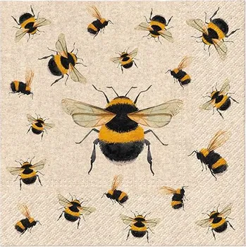Papírový ubrousek PAW Ubrousky třívrstvé - Tančící včely