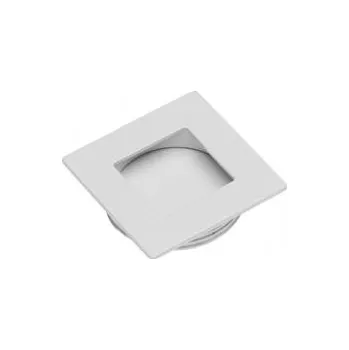 Nábytkové kování GTV Nábytková úchytka vestavná obdélník BÍLÁ