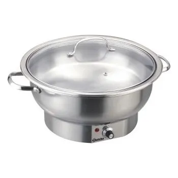 Chafing Dish kulatý se skleněným poklopem