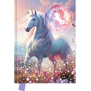 omalovánky Památník 14x18 cm, 80 listů se zámkem Unicorn