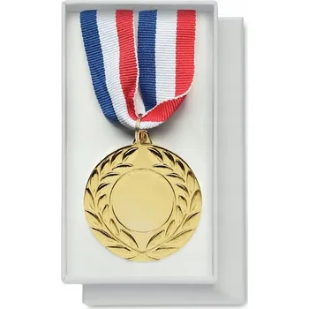 Zlatá medaile | Průměr 5 cm | Vyrobeno ze železa | Polyesterový pásek