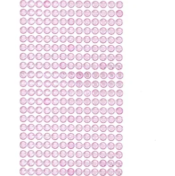 Nalepovací kamínky dpCraft 6 mm 260 ks - růžové světle
