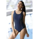 Zeštíhlující jednodílné plavky Phoebe tmavě modré - M