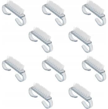 10 ks Kartáček na nehty pro odstranění prachu při manikúře, malý, průhledný