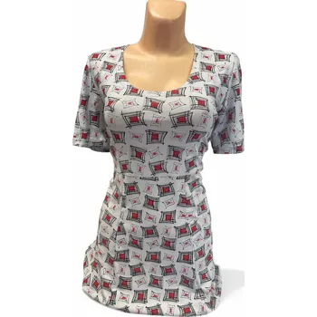 Dámská tunika Halenka RUT, Barva Světle šedá, Velikost 42 - na zakázku, Materiál 96% Viskoza 4% Lycra