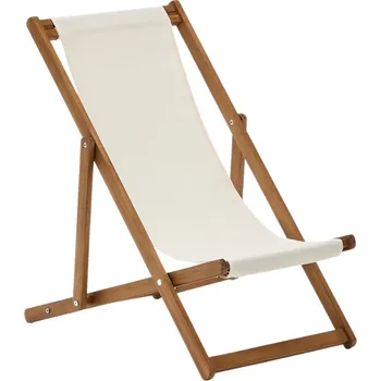 Zahradní lehátko Béžové dětské skládací lehátko Kave Home Adredna