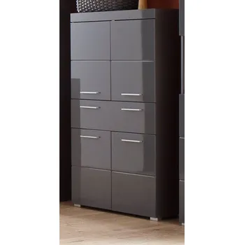 Koupelnový nábytek trendteam Bad Stauraumelement Amanda Grau Melamin/Agave grau HG.TZ 73 x 130 x 31 cm | 1393-107-21