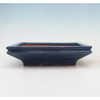 Květináč Bonsai miska 22 x 17 x 5,5 cm modrá 137692