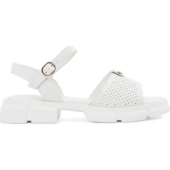Dámské sandále Bílé dámské sandály na platformě GD-FL016W Velikost: 41