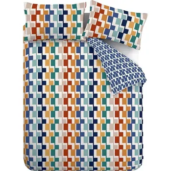 Povlečení Povlečení na dvoulůžko 200x200 cm Bryson Geo – Catherine Lansfield ID_1747314