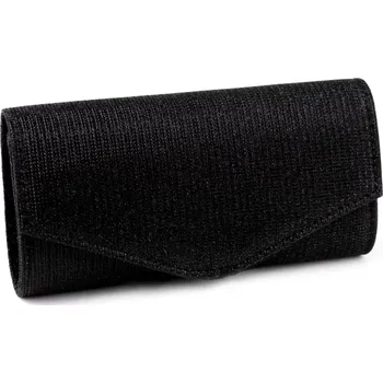 Kabelka - psaníčko s lurexem - 6 černá stříbrná