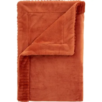 deka Oranžová deka z mikroplyše 150x200 cm Velvet and Faux Fur – Catherine Lansfield ID_1747368