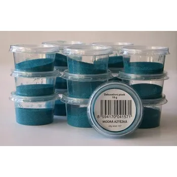 Dekorativní písek 18g modrá aztézká