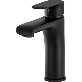 Vodovodní baterie Gamma Pico, umyvadlová baterie h-170, černá matná, GMA-BPOUW-BK