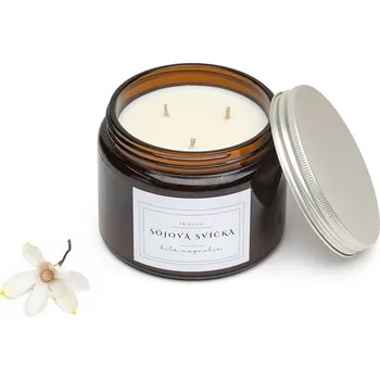 Svíčka Sójová svíčka Bílá magnolie 500ml