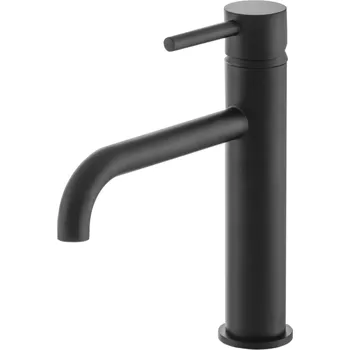 Vodovodní baterie Gamma Roy, umyvadlová baterie h-220, černá matná, GMA-BRYU-BK