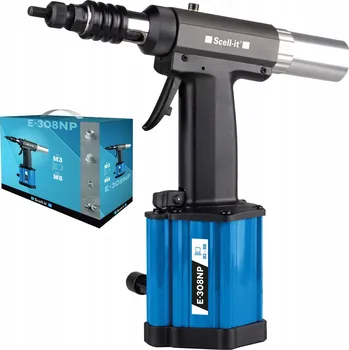 Nýtovací pistole Pneumatická nýtovací pistole pro nýtovací matice M3-M8 SCELL-IT E-308NP M3-M8