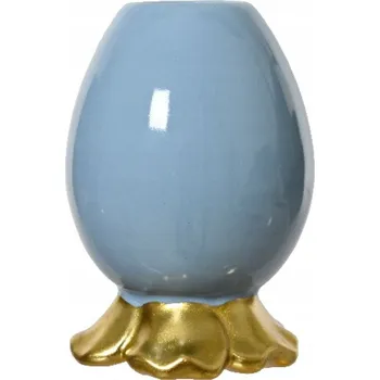 Váza Váza ve tvaru vejce modrá 12 cm