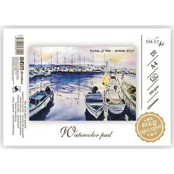 SMLT Blok na akvarel WB A4, 200 g/m2, 20 listů