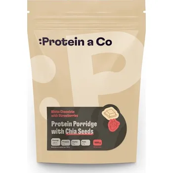 Fitness strava ProteinaCo Proteinové kaše s chia 1 600 g Vyber si z těchto lahodných příchutí: Jahoda s bílou čokoládou
