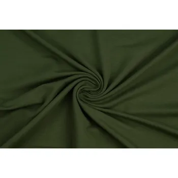 Teplákovina nepočesaná 250g/m2 khaki světlejší