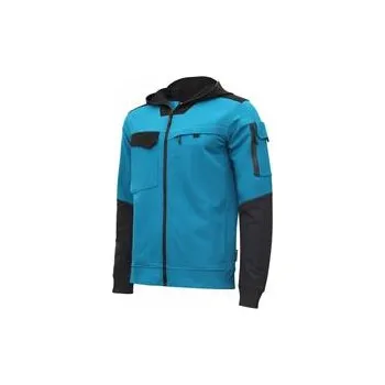 Pánská mikina HOEGERT BEELITZ elastická mikina oceánská modrá/černá 2XL (56)