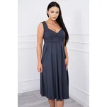 Šaty se širokými ramínky, tmavě šedá - M