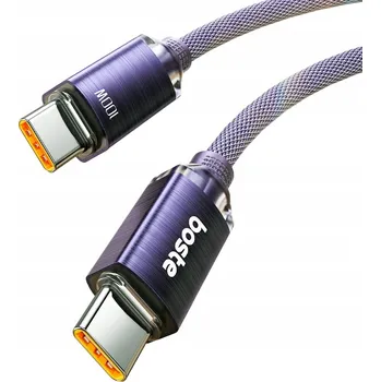 Datový kabel Kabel Boste USB typ C - USB typ C 1 m fialový