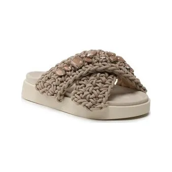 Dámská obuv Nazouváky Inuikii Woven Stones 70104-106 Hnědá 36