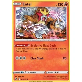 Volný čas Pokémon CRZ 021/159 Entei - Crown Zenith Stav: Near Mint, Verze: HOLO