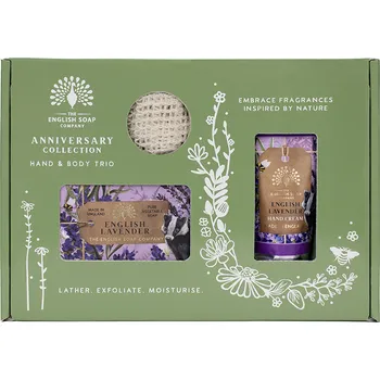 Kosmetická sada English Soap Company Levandule Sada péče o tělo a ruce, 3 ks