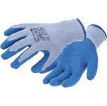 HOEGERT DILL rukavice potažené latexem šedá/modrá (12 párů/balení) 10