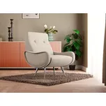 Křeslo Cali, béžová (matt velvet 08)