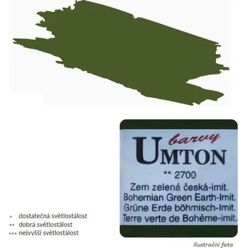 Speciální výtvarná barva Akvarelová barva 2,6ml - Zem zelená česká imitace/ 1