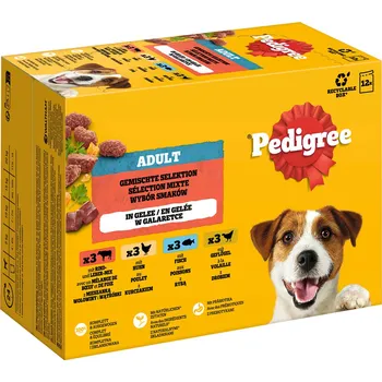 24x100g Pedigree čerstvé kapsičky v multibalení - výběr v želé (4 varianty)